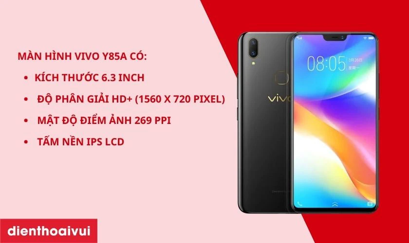 Giới thiệu m&agrave;n h&igrave;nh điện thoại Vivo Y85a