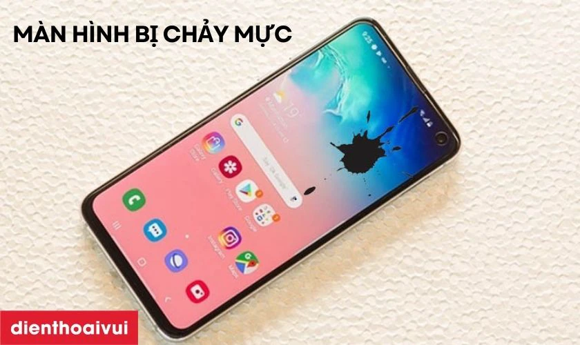 M&agrave;n h&igrave;nh bị chảy mực
