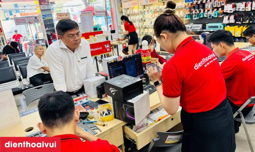 Máy được bàn giao sau khi sửa chữa