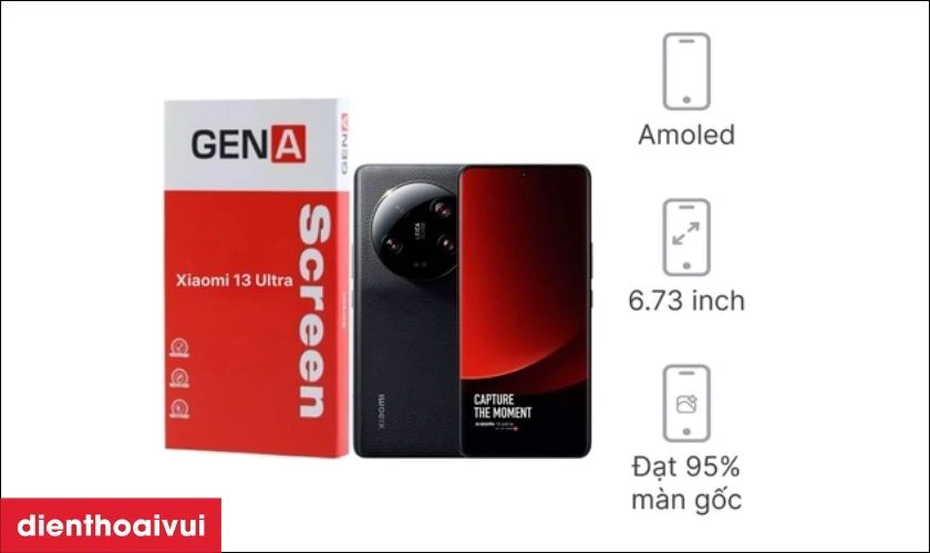 Giới thiệu m&agrave;n h&igrave;nh Xiaomi 13 Ultra (5G) ch&iacute;nh h&atilde;ng GENA loại Pro