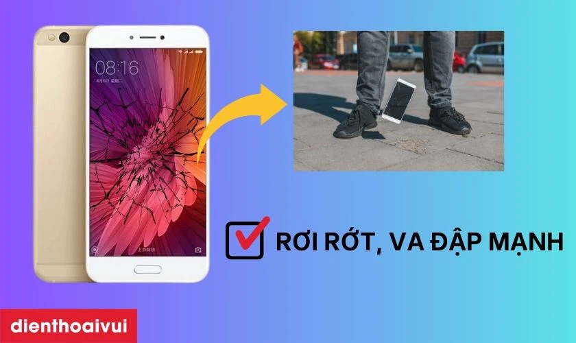 Nguy&ecirc;n nh&acirc;n hư hỏng m&agrave;n h&igrave;nh Xiaomi Mi 5C