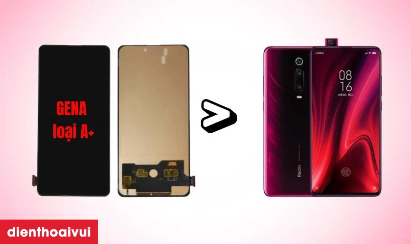 Thay m&agrave;n h&igrave;nh Xiaomi Mi 9T ch&iacute;nh h&atilde;ng GENA loại A+