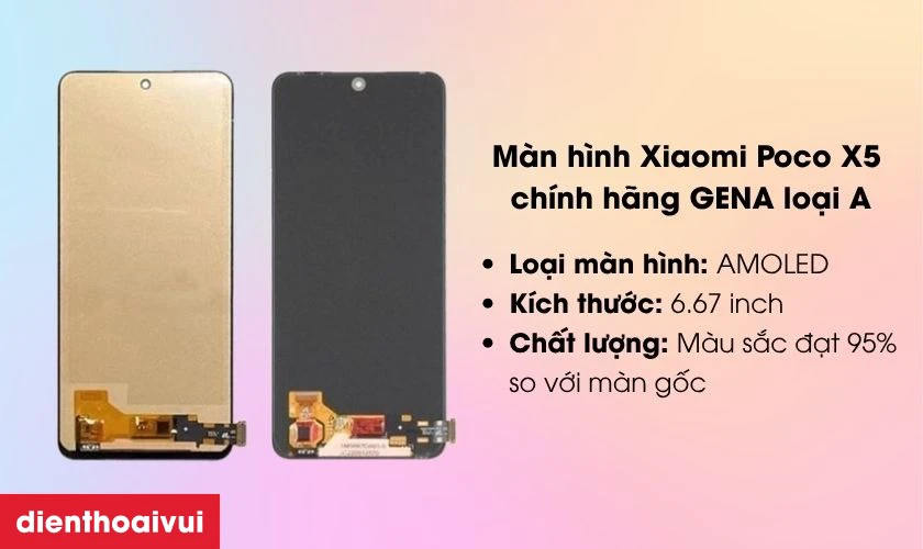 Thay màn hình Xiaomi Poco X5 chính hãng GENA loại A