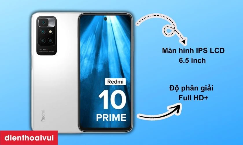 Giới thiệu màn hình điện thoại Xiaomi Redmi 10 Prime