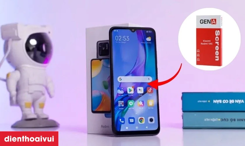 Màn hình chính hãng GENA loại Pro thay cho Xiaomi Redmi 10C có tốt không?