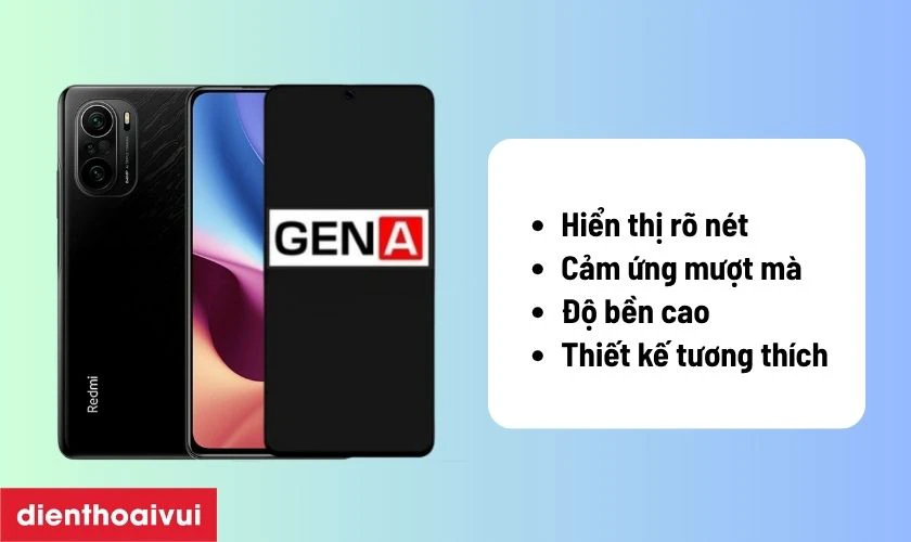 M&agrave;n h&igrave;nh GENA loại A+ thay cho Xiaomi Redmi K40 Pro c&oacute; tốt kh&ocirc;ng?