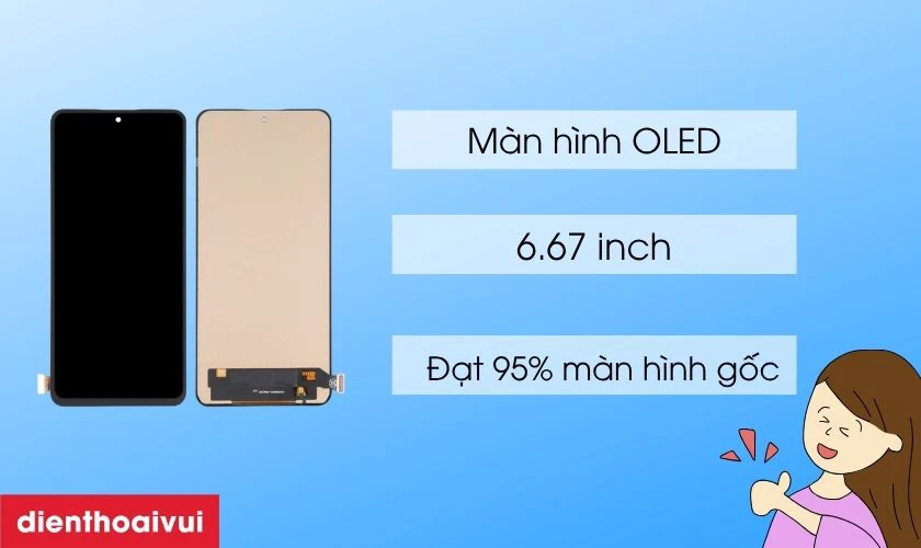 M&agrave;n h&igrave;nh GENA loại Pro thay cho Xiaomi Redmi K60E c&oacute; tốt kh&ocirc;ng?