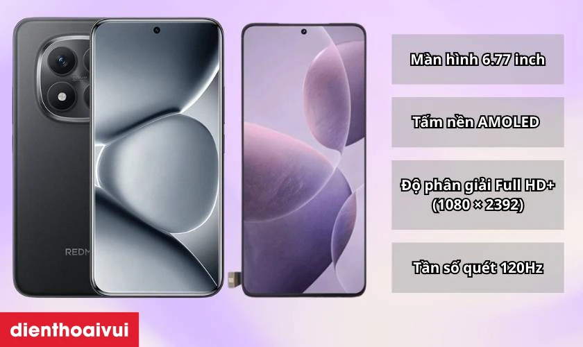 Tổng quan m&agrave;n h&igrave;nh Xiaomi Redmi Note 15 Pro