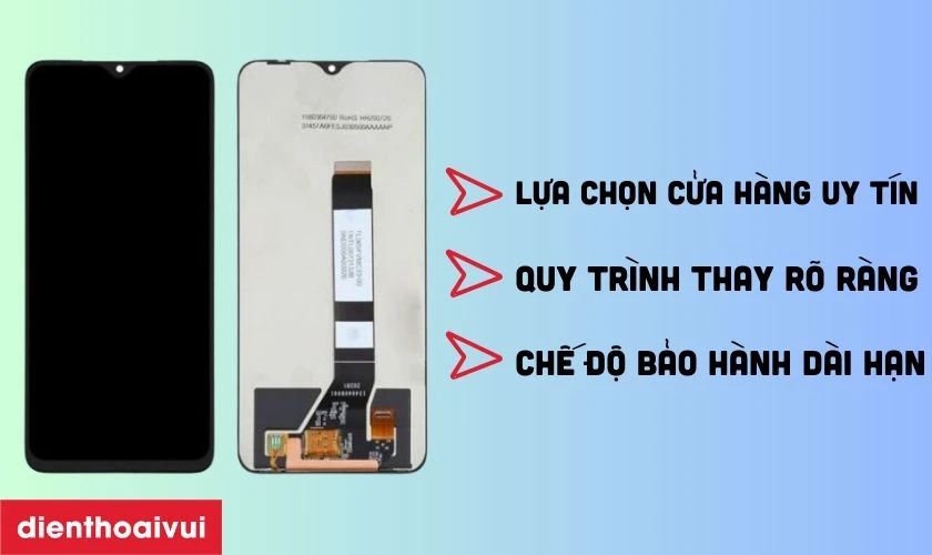 Lưu ý khi thay màn hình Xiaomi Redmi Note 9S