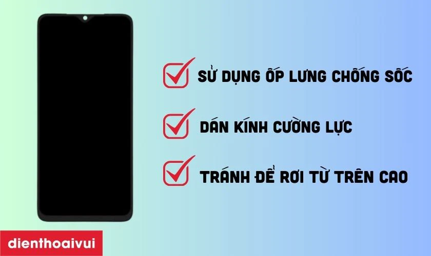 Cách bảo quản điện thoại Redmi Note 9S sau khi thay màn hình