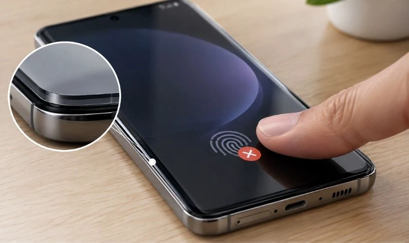 Thay màn hình Samsung xong vân tay không nhận do đâu?