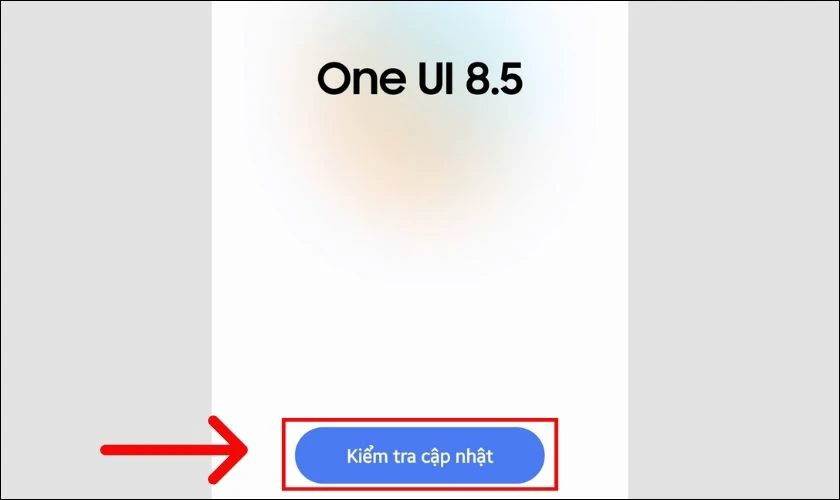 Bạn chọn nút Kiểm tra cập nhật