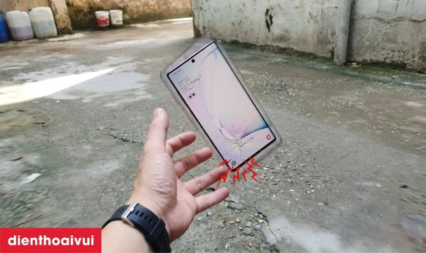 Nguy&ecirc;n nh&acirc;n mặt k&iacute;nh Samsung Note 10 Plus bị hư hỏng