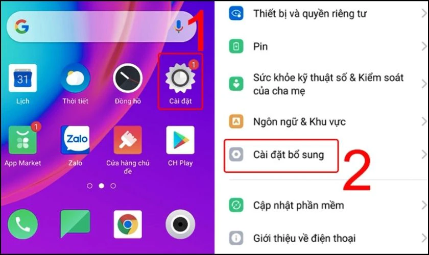 Kh&ocirc;i phục c&agrave;i đặt gốc thiết bị