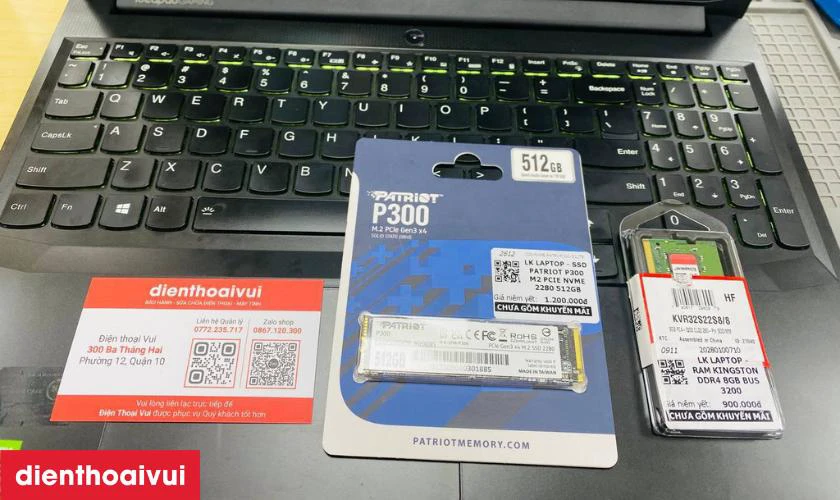 C&aacute;c lưu &yacute; khi n&acirc;ng cấp ổ cứng Laptop Patriot