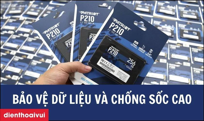 Bảo vệ dữ liệu v&agrave; chống sốc cao