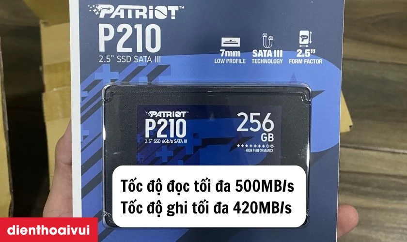 Ổ cứng laptop SSD PATRIOT P210 SATA3 256GB c&oacute; tốt kh&ocirc;ng?