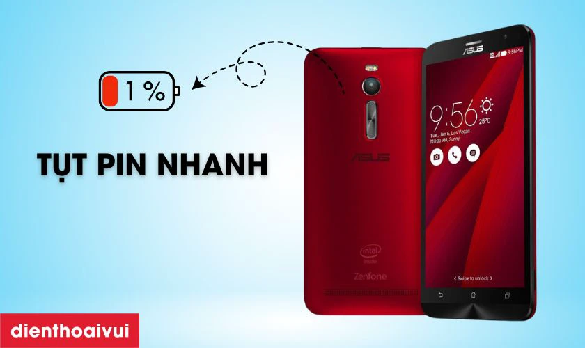 Asus Zenfone 2 Laser 5.5 tụt pin nhanh trong thời gian ngắn