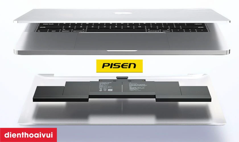 Pin ch&iacute;nh h&atilde;ng Pisen thay cho Mac Book Pro