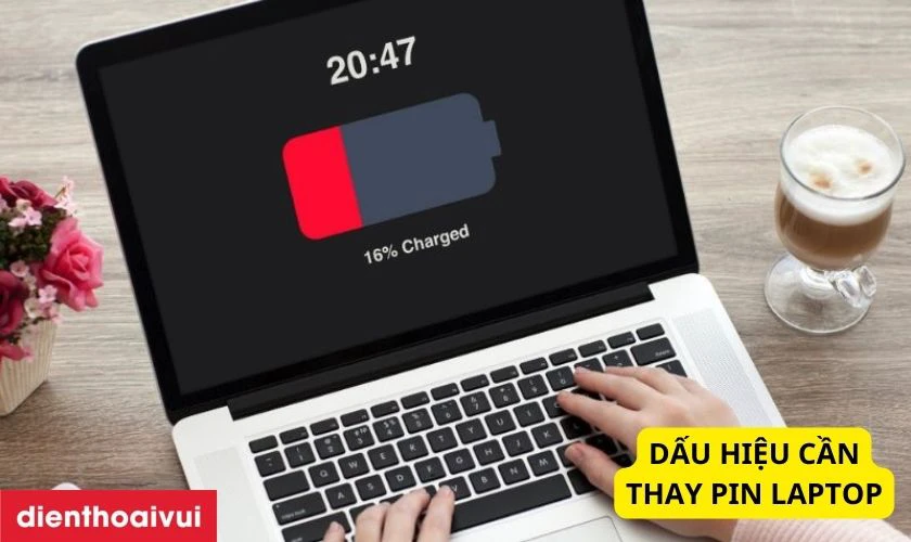Dấu hiệu khi n&agrave;o cần thay pin laptop Dell Latitude 7280?