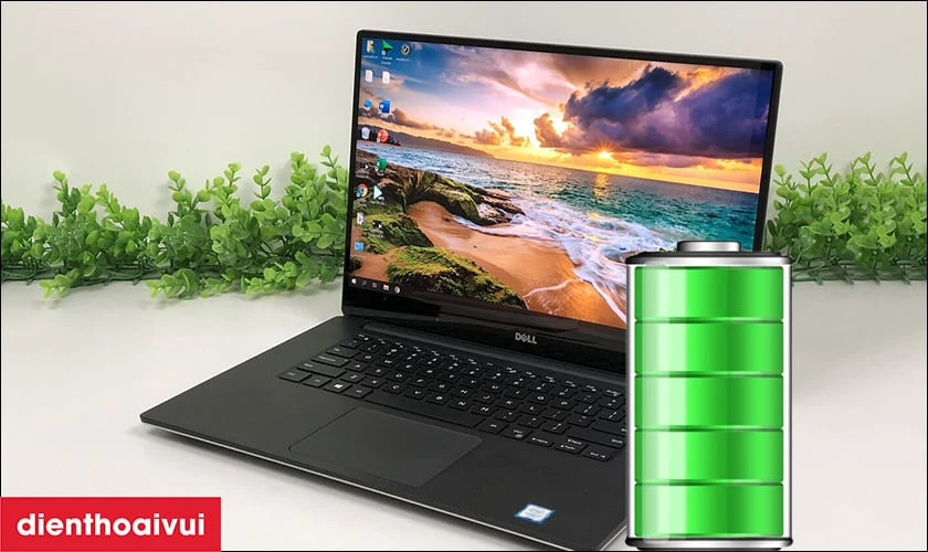 Thời lượng pin laptop Dell Precision 5520 d&ugrave;ng được trong bao l&acirc;u?