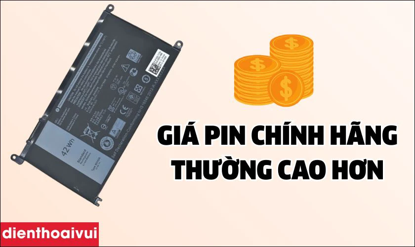 Giá thành của pin laptop Dell Vostro 3583