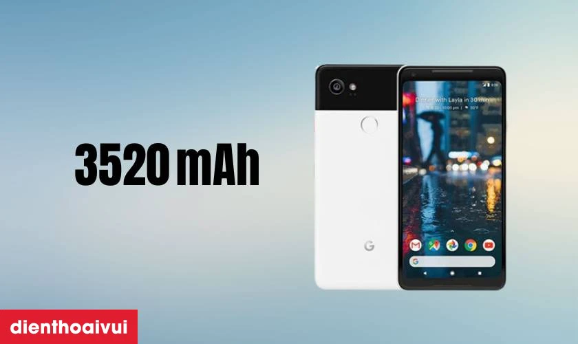 Đ&aacute;nh gi&aacute; pin điện thoại Google Pixel 2 XL