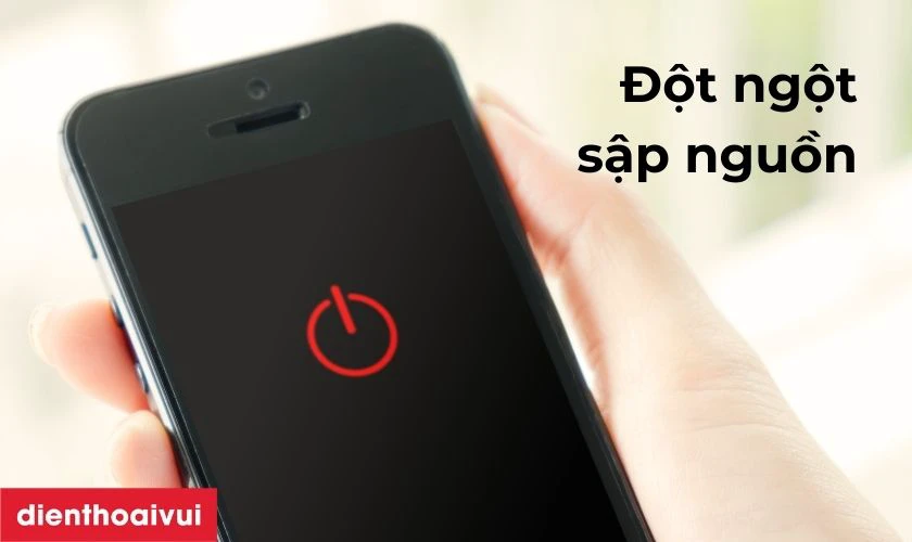 Đang sử dụng điện thoại th&igrave; bị sập nguồn