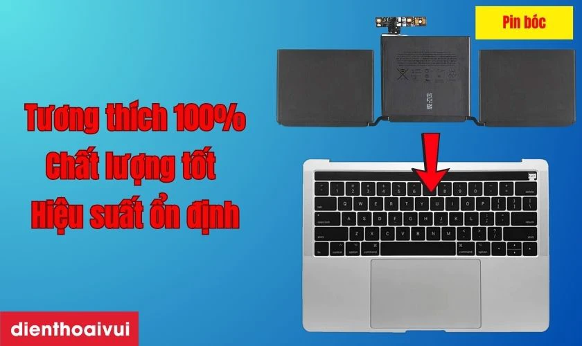 Pin b&oacute;c l&agrave; loại pin ch&iacute;nh h&atilde;ng của Apple đ&atilde; qua sử dụng
