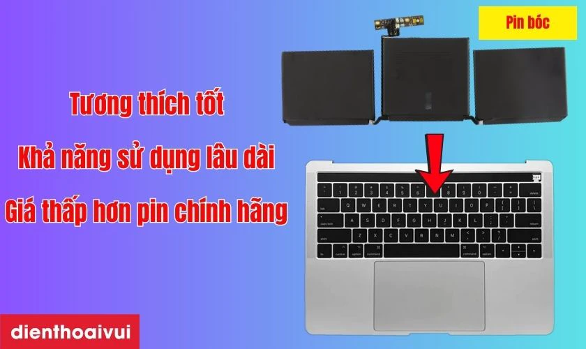 Pin bóc là loại pin chính hãng Apple đã qua sử dụng từ các thiết bị cũ