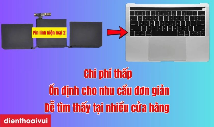 Pin linh kiện loại 2 (Chất lượng trung bình)