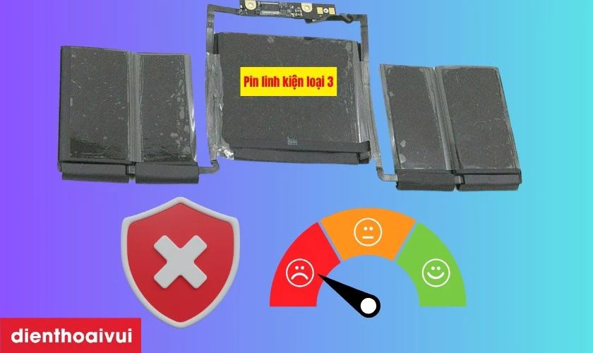 Pin linh kiện loại 3 (Chất lượng kém)