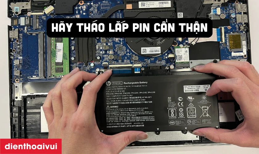 Lưu ý khi thay pin laptop HP Pavilion 15 DA0054TU NQ