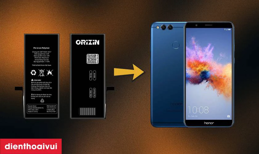 Pin Orizin thay cho Huawei Honor 7X c&oacute; tốt kh&ocirc;ng?