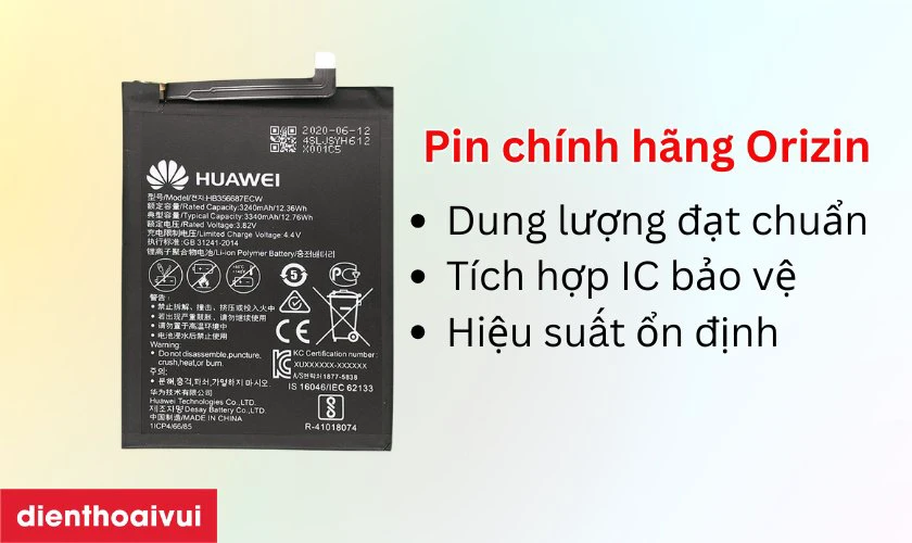 Pin Orizin thay cho Huawei Nova 3i c&oacute; tốt kh&ocirc;ng?