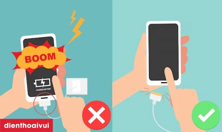 Sử dụng điện thoại kh&ocirc;ng đ&uacute;ng c&aacute;ch l&agrave;m hư pin Huawei