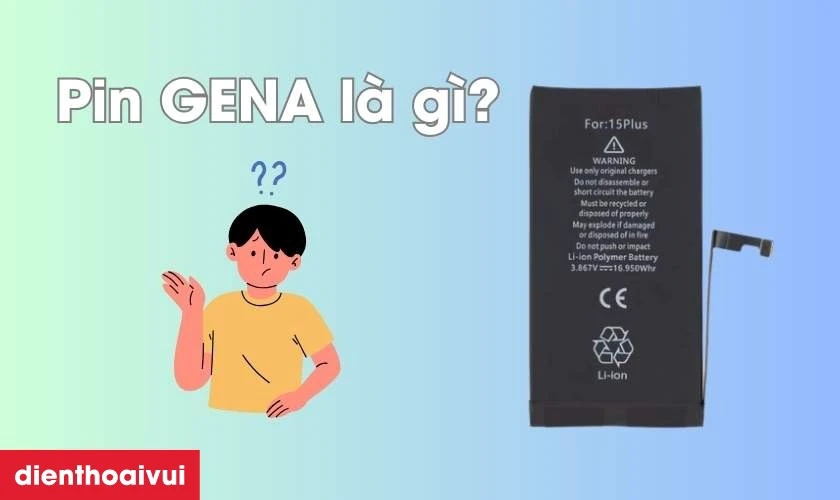 Dịch vụ thay pin iPhone 15 Pro dung lượng siêu cao chính hãng GENA