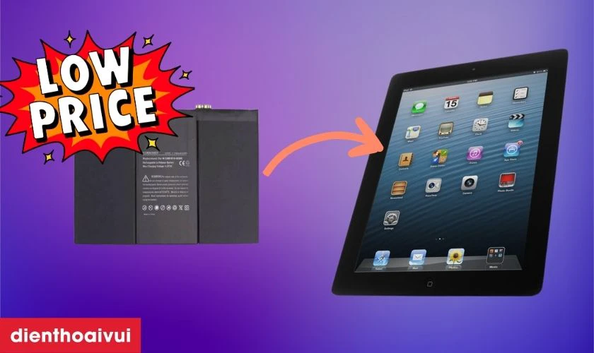 Có nên thay pin iPad 3 chính hãng Vmas không?