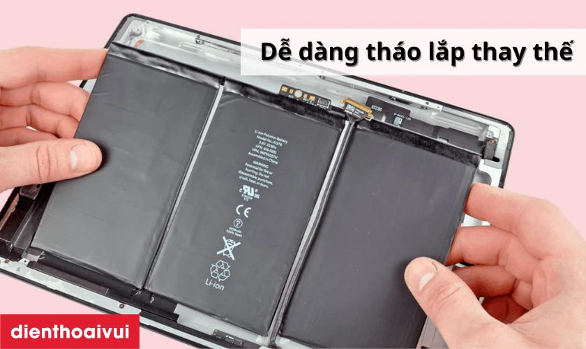 Pin iPad 4 ch&iacute;nh h&atilde;ng Vmas thay cho iPad c&oacute; tốt kh&ocirc;ng?