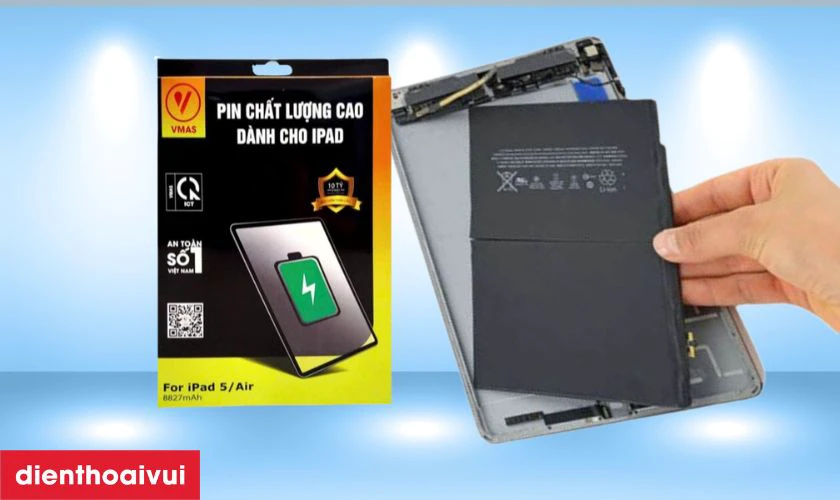 Pin Vmas thay cho iPad Air 5 M1 2022 c&oacute; tốt kh&ocirc;ng?