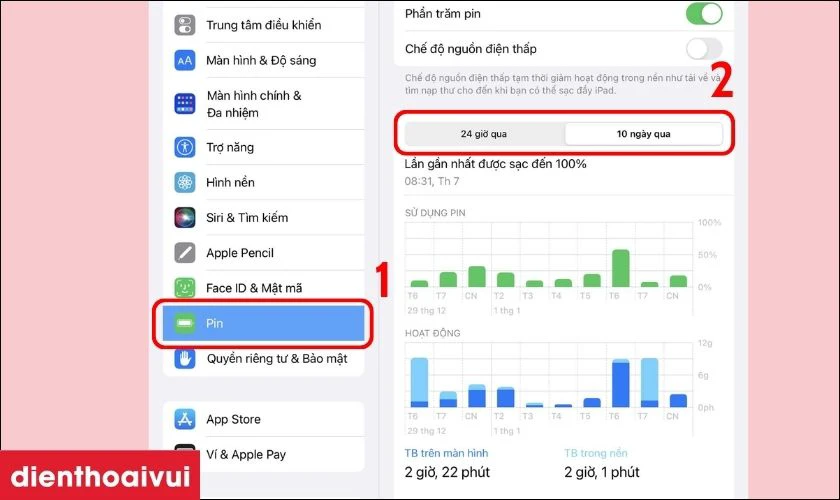 Kiểm tra trực tiếp tr&ecirc;n iPad Gen 5