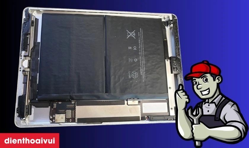 Nguy&ecirc;n nh&acirc;n pin iPad Mini 4 bị chai phồng v&agrave; hư hỏng