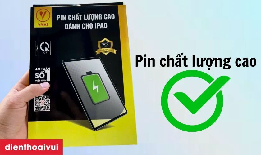 Pin Vmas thay cho iPad Pro 12.9 2015 c&oacute; tốt kh&ocirc;ng?
