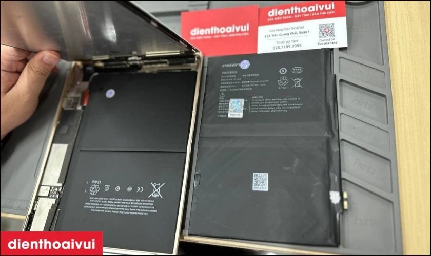 Thay pin iPad Pro 12.9 2020 ch&iacute;nh h&atilde;ng, lấy liền tại Điện Thoại Vui