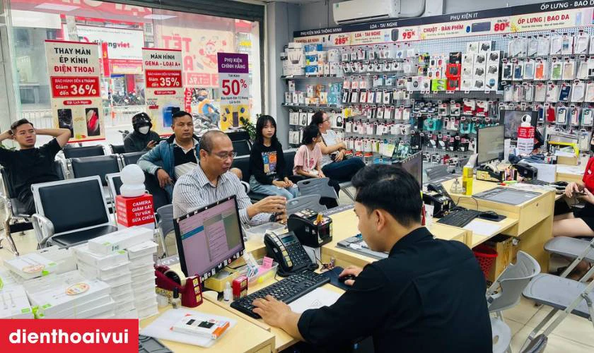 Dịch vụ sửa chữa lấy liền tại Điện Thoại Vui