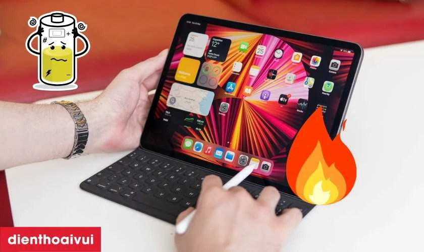 Nguyên nhân pin iPad Pro M1 11 2021 bị chai phòng và hư hỏng