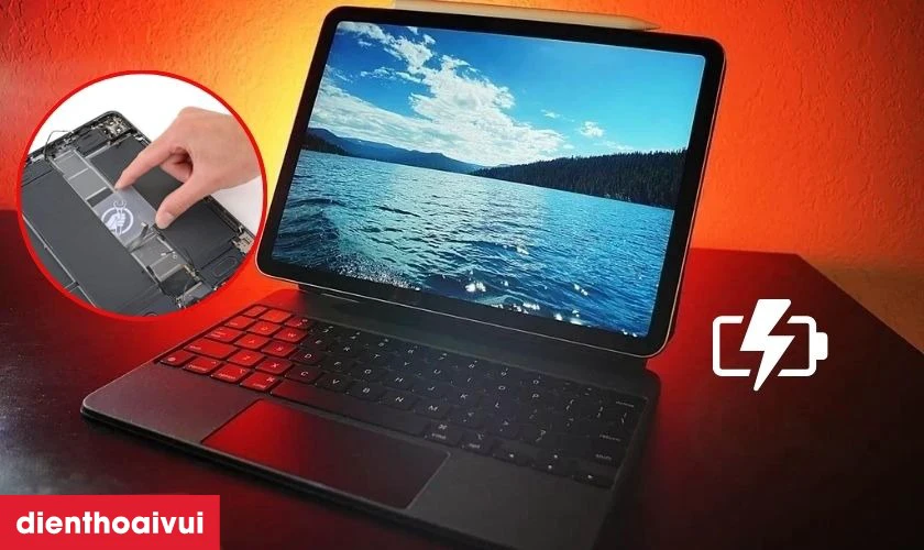 Pin ch&iacute;nh h&atilde;ng Vmas được nhiều người lựa chọn thay cho iPad Pro M4 11 2024