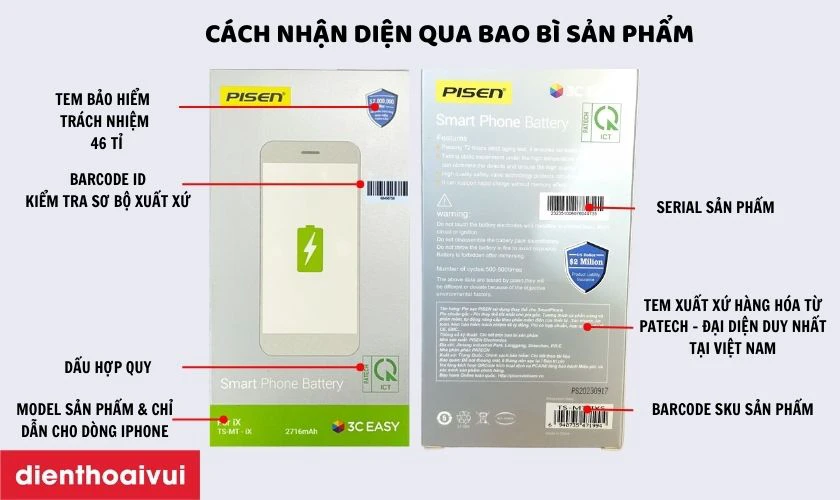 Nhận biết Pisen ch&iacute;nh h&atilde;ng