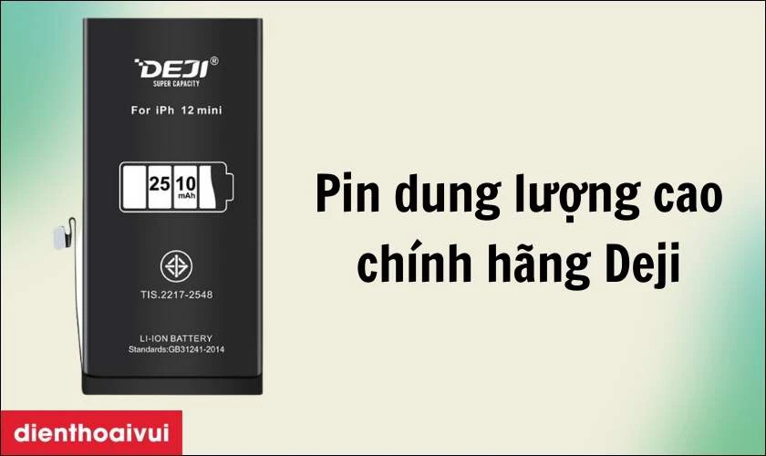 Pin dung lượng cao ch&iacute;nh h&atilde;ng Deji l&agrave; g&igrave;?