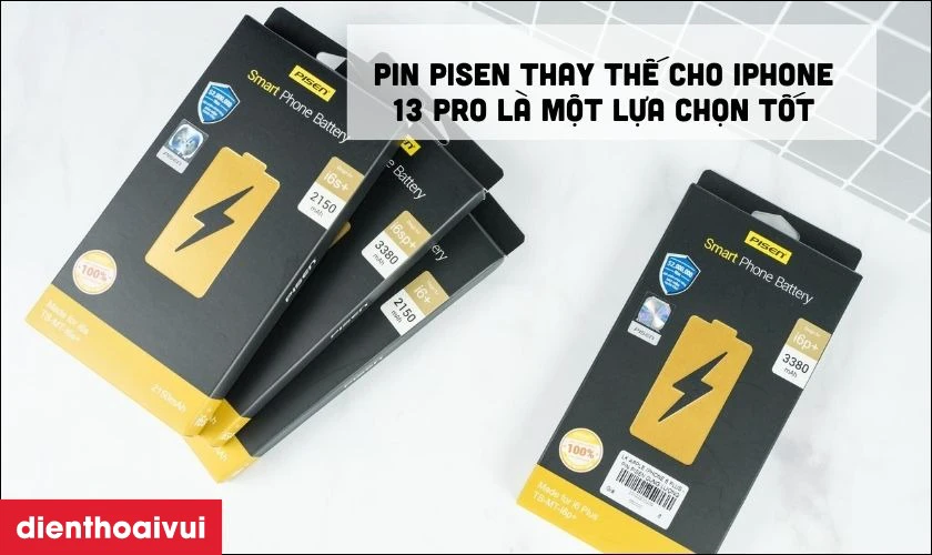 Pin Pisen dung lượng si&ecirc;u cao l&agrave; sự lựa chọn tốt nhất để thay cho iPhone 13 Pro